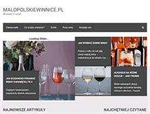 Tablet Screenshot of malopolskiewinnice.pl